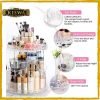 Acrylic Diamond Pattern Rotating Cosmetic Organizer At Best Price In Pakistan