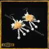Artificial Gajra Earrings White Yellow Online at Best Price In Pakistan
