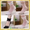 Fancy Ankle Length Socks with Thin Transparent Net & Lace online at best price in Pakistan
