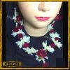 Maroon Artificial Gajra Set Earrings, Necklace MathaPatti Online at Best Price In Pakistan