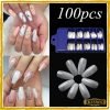 Artificial Nails Set White Acrylic- Pack of 100 online at best price in Pakistan