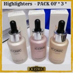 Pack of 3 Iconic Liquid Highlighters Blossom, Shine & Original at Best Price in Pakistan