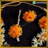 Bridal Yellow Green Gajra Set