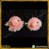 Pink Flower Gajra Set Earring Teeka Necklace online at best price in Pakistan