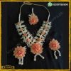 Peach Flower Gajra Jewelry Set Best Price In Pakistan