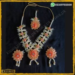 Peach Flower Gajra Jewelry Set Online Best Price In Pakistan