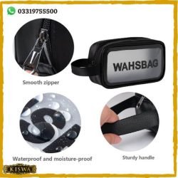 Portable Transparent Cosmetic Storage Wash Bag Price In Pakistan