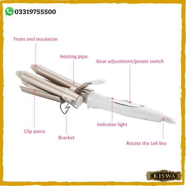 Triple Barrel Hair Curler Iron Ceramic Hair Waver Online at Best Price in Pakistan