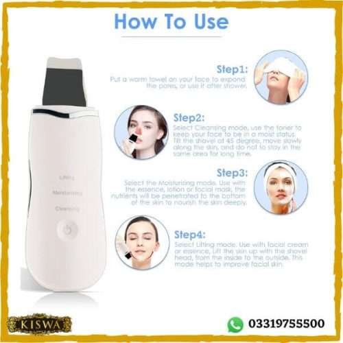 Buy Ultrasonic Shovel Facial Exfoliation Skin Scrubber Online in Pakistan