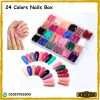 24 Colors Full Long Solid Color Nails Tips online at best price in Pakistan