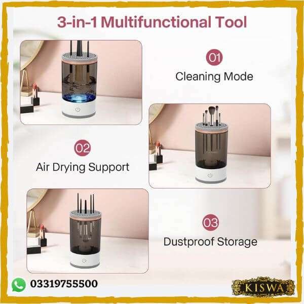 Automatic Spinning Cosmetic Brush Cleaner at best price in Pakistan