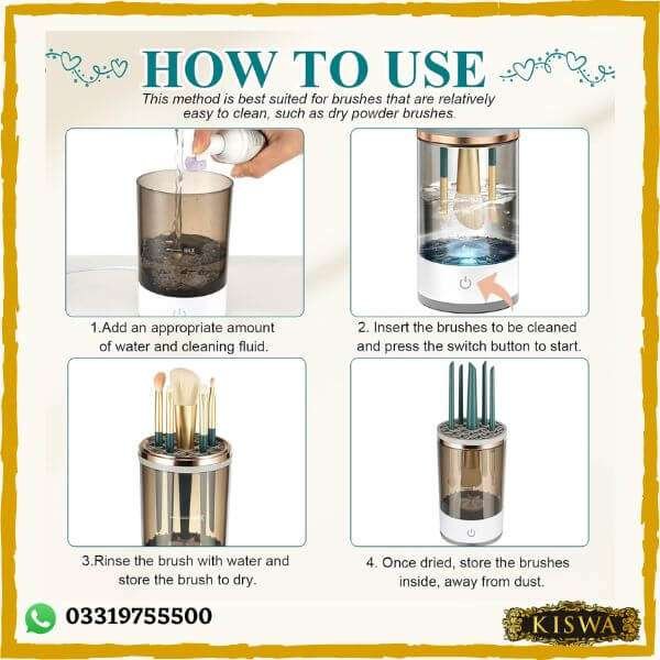Automatic Spinning Makeup Brush Cleaner online at best price in Pakistan