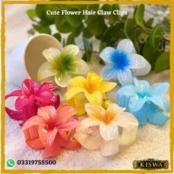 Cute Flower Hair Claw Clips At Best Price In Pakistan