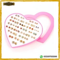 Cute Mixed Stud Earrings Jewelry Gift Box online at best price in Pakistan