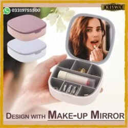 Small Travel Jewelry Box Organizer with Mirror online at best price in Pakistan