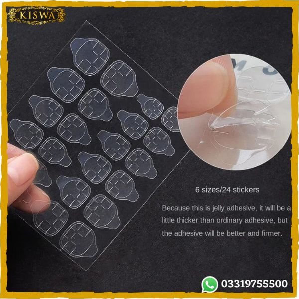 Transparent Double Sided Flexible Adhesive Nail Glue Stickers Online at best price in Pakistan