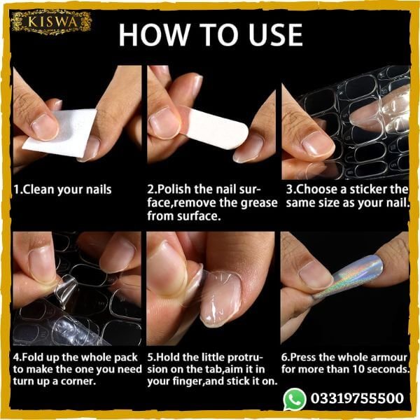 Transparent Flexible Adhesive Nail Glue Stickers at best price in Pakistan