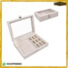 Velvet Clear Lid Jewelry Organizer Box at best price in Pakistan