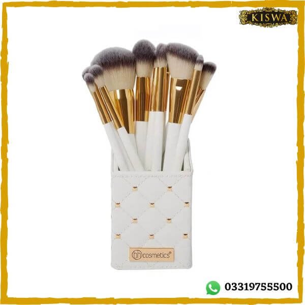 BH Cosmetics Elegance Super Soft Makeup Brushes Set 12 Brushes with Holder online in Pakistan