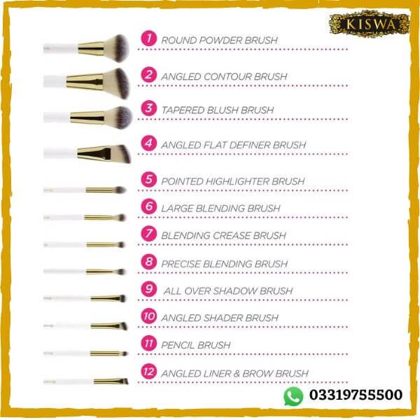 BH Cosmetics Elegance Super Soft Makeup Brushes Set at lowest price in Pakistan