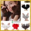 Half Finger Fur Knitted Winter Gloves Wrist Hand Warmer For Women Online in Pakistan