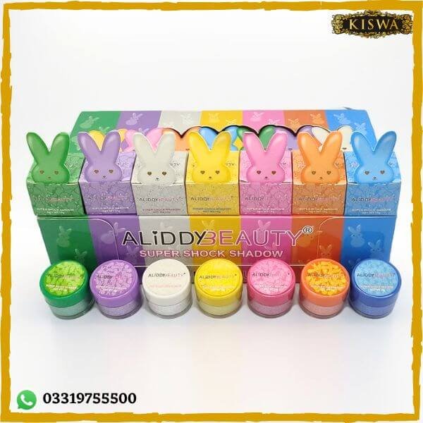 Super Shock Eyeshadows Shimmer Highlighter Pack of 7 Different Shades online in Pakistan
